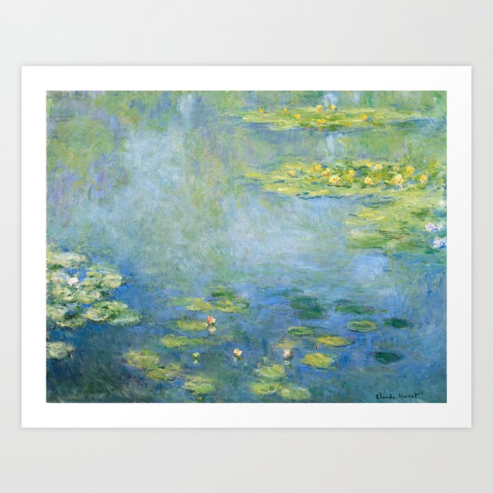 Water Lilies 1906 by Claude Monet Art Print