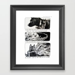 Big Dog Framed Art Print