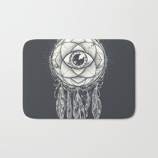 Dream catcher eye Bath Mat