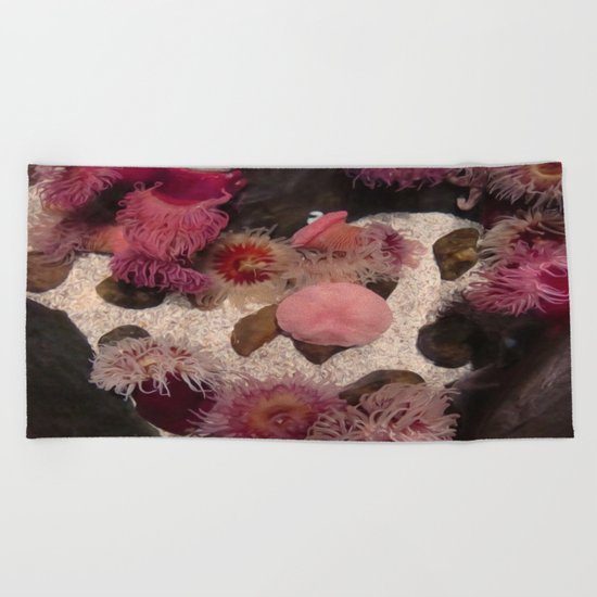 A Stroll through The Sea Garden Beach Towel