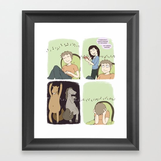 The Song Ruiner - Comic Framed Art Print