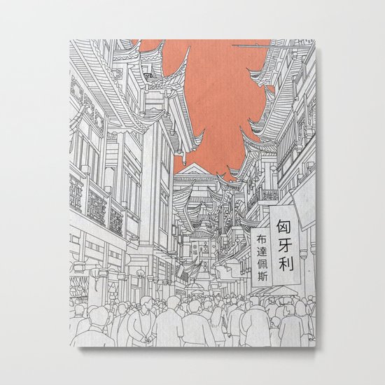 Street in China Metal Print