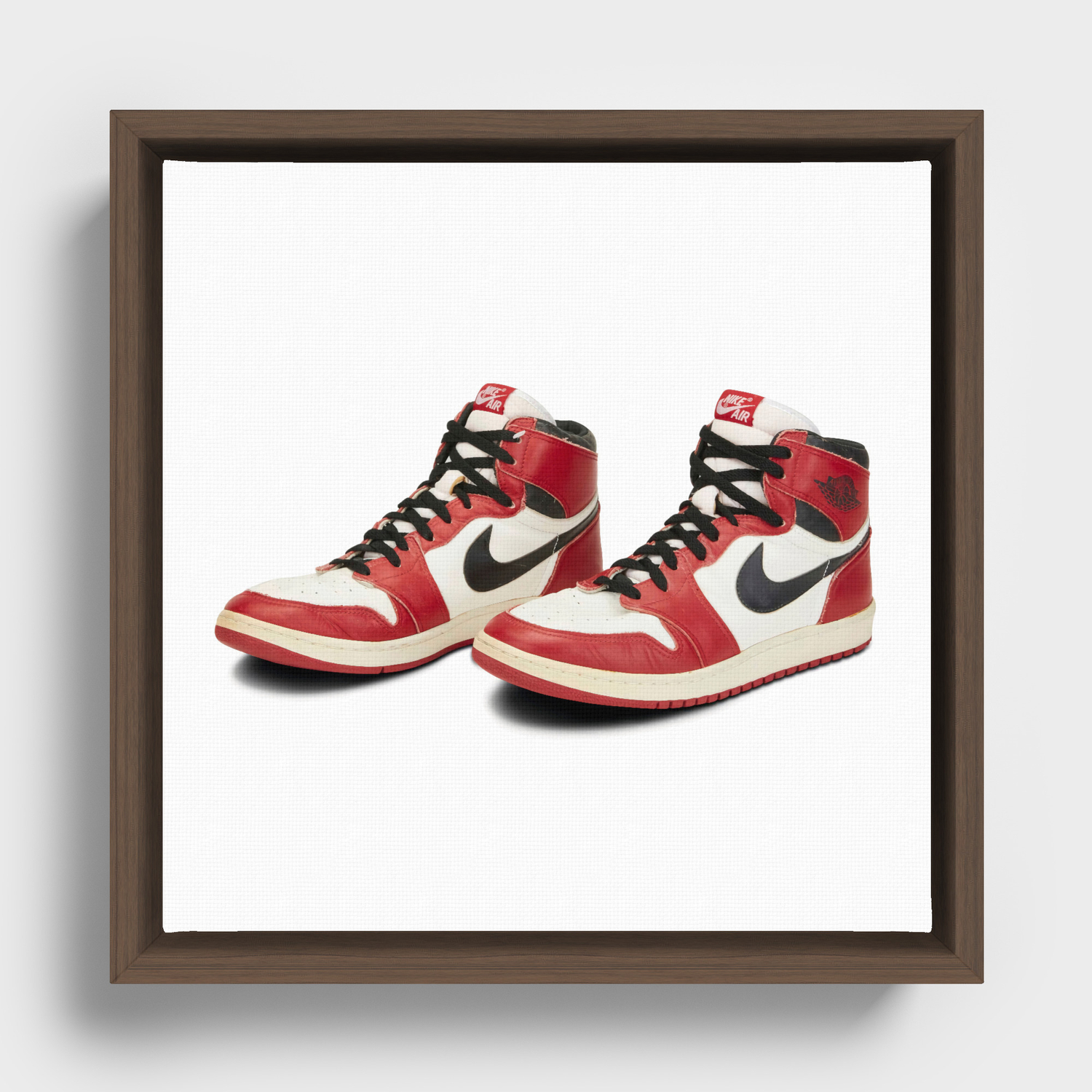 tornado lint Met pensioen gaan Michael Jordan's Rookie Sneakers and Other Basketball Legends on Auction at  Sotheby's Framed Canvas by Kenkenken0998 | Society6