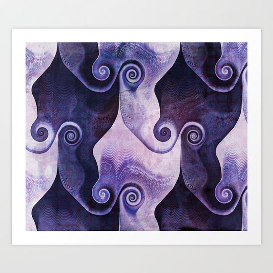 Swirly Spiral Art Print
