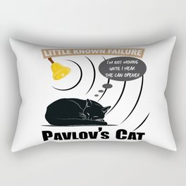 Pavlov's Cat - Little Known Failure - Funny Psychology Rectangular Pillow