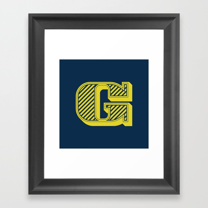 Letter G Framed Art Print