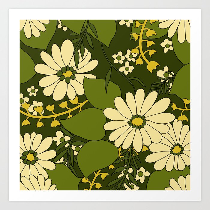 80s sales floral print