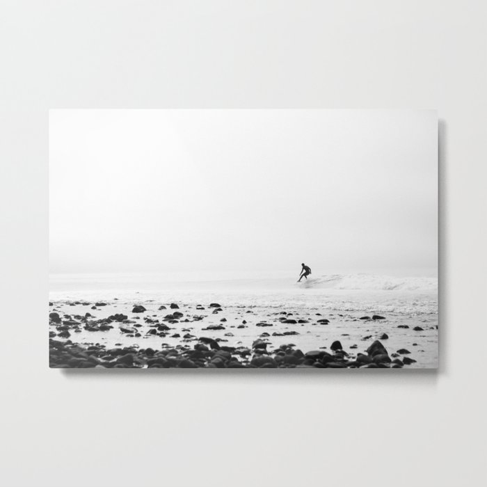 Malibu California Surfer Metal Print