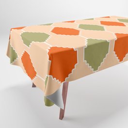 Retro Abstract Checkered Pattern Tablecloth