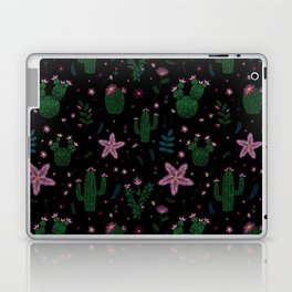Embroidered Cacti & Flowers Laptop Skin