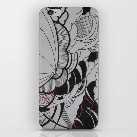 Rain falling iPhone & iPod Skin
