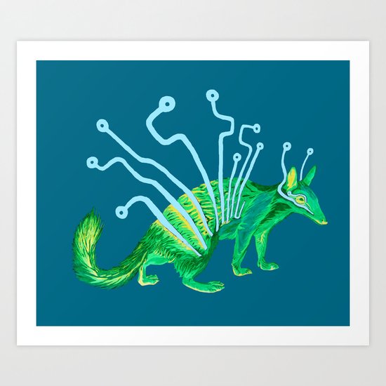 Circuit Board Numbat Art Print