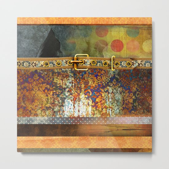 GOLDEN WESTERN Metal Print