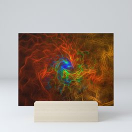 surreal futuristic abstract digital 3d fractal design art Mini Art Print