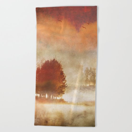 Autumn Mist Beach Towel