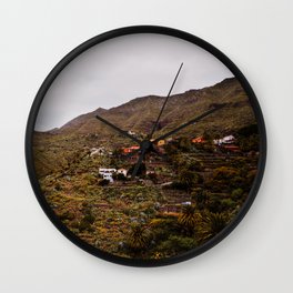 Masca, Village, Tenerife - Travel Photography Art Print Wall Clock