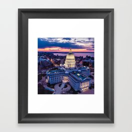 Sunset Wisconsin Framed Art Print