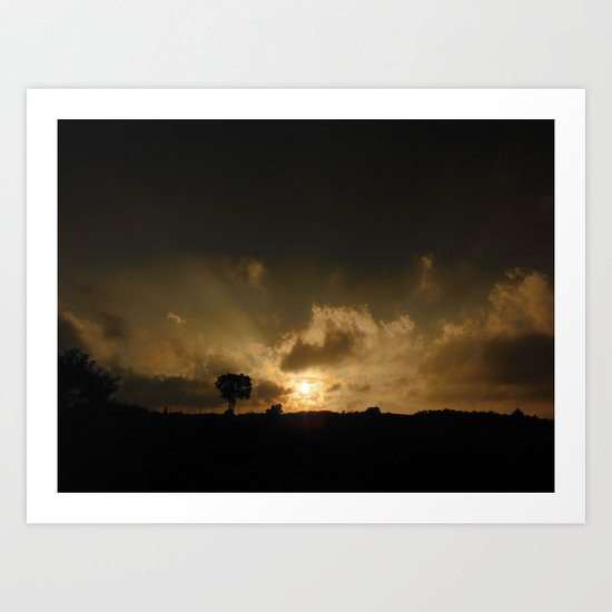 Fire in the Sky Art Print