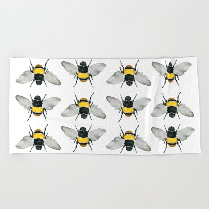 Bumble Bee Beach Towel