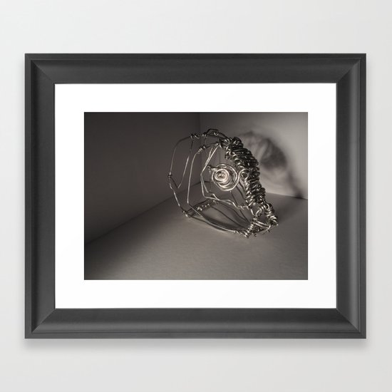 Fish Head Framed Art Print