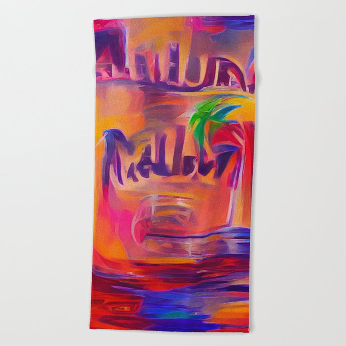 Malibu Rum Beach Towel