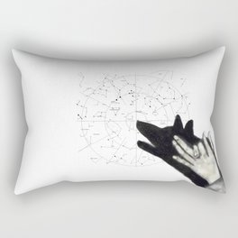 Howling at cosmos Rectangular Pillow