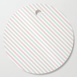 Stripes In Blue & Pink 2 Cutting Board