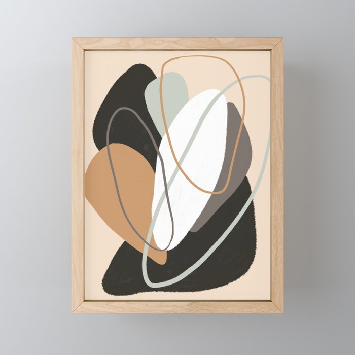 Abstract Stuff in the hat Framed Mini Art Print