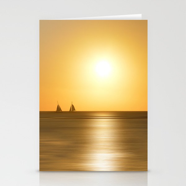 Island sunset Stationery Cards