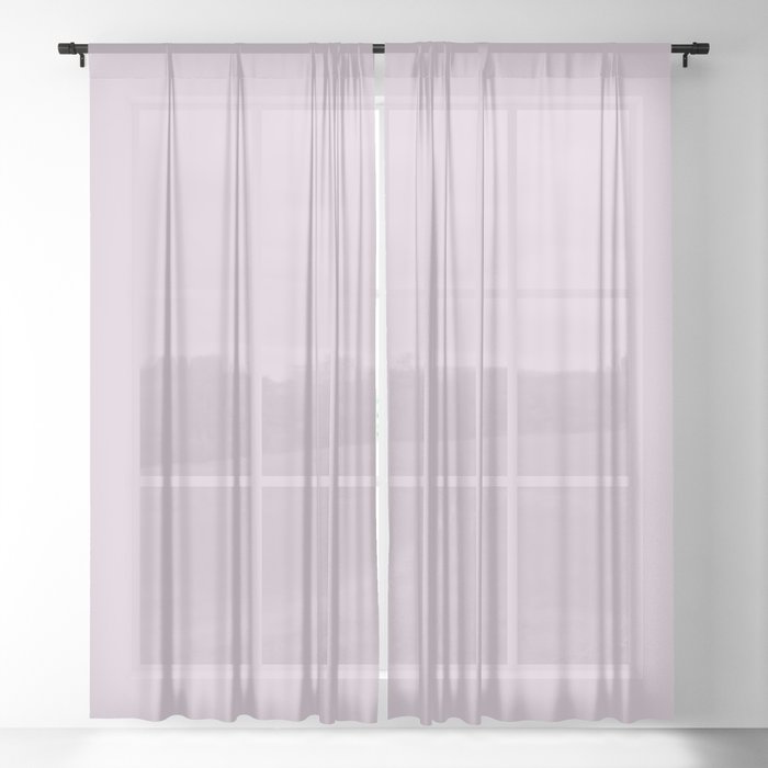 Creamy Mauve Sheer Curtain