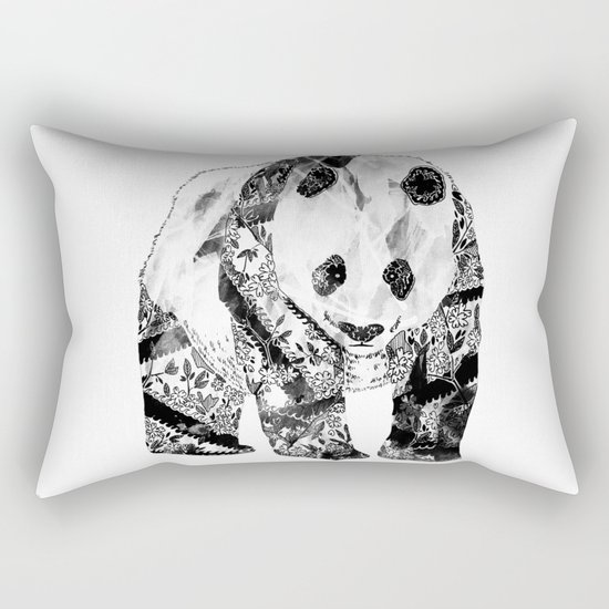 Tattooed Panda Rectangular Pillow
