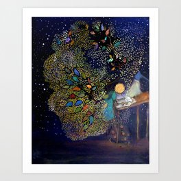 Dreaming and Scheming Art Print