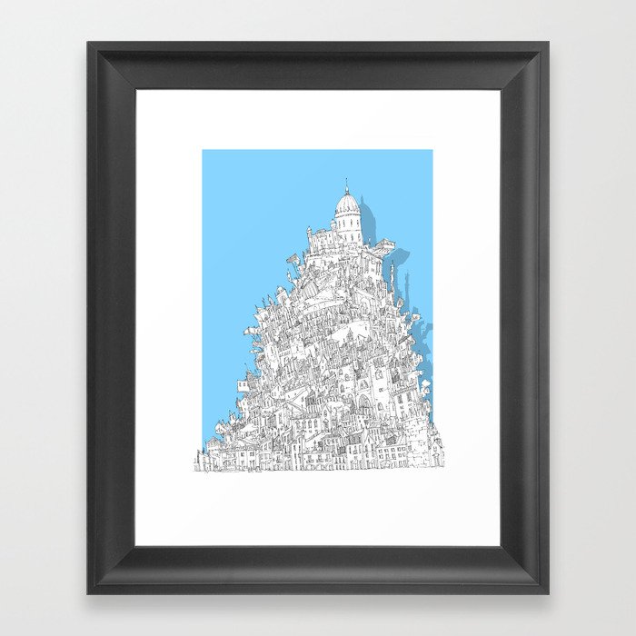 Babel-City Framed Art Print