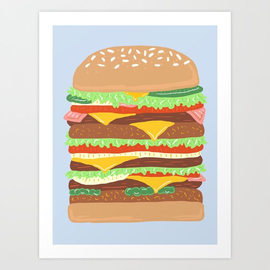 BURGER Art Print