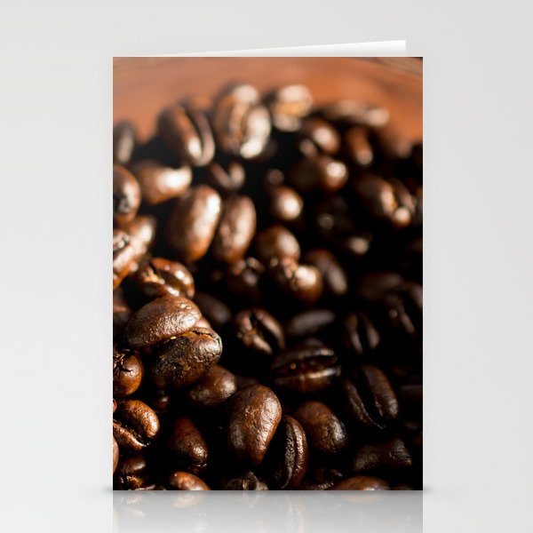 Morning roast, coffee beans Stationery Cards