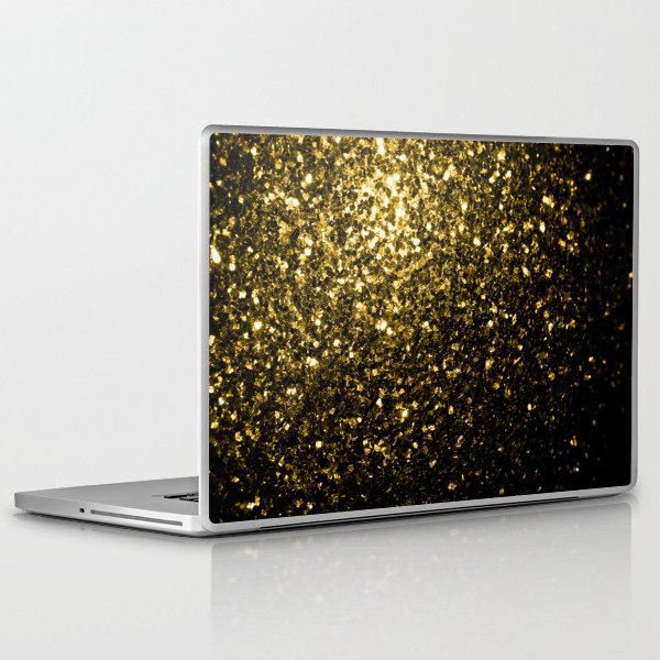 Beautiful Yellow Gold Sparkles Laptop Ipad Skin By Pldesign Society6