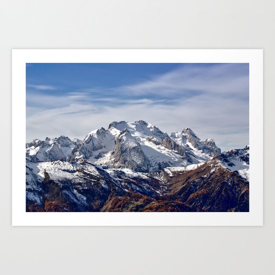Mountain Crashing Art Print