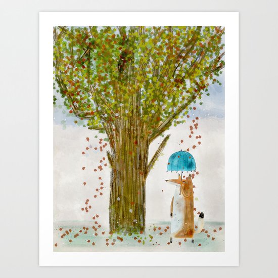 an autumns day Art Print