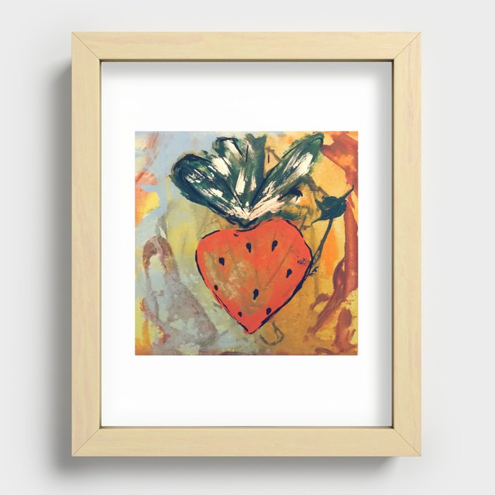 Strawberry Recessed Framed Print