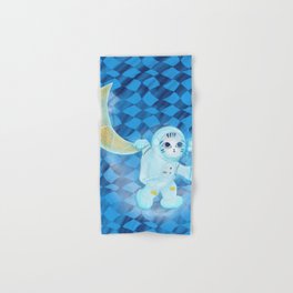 ZuneZuMee Astronaut riding the moon  Hand & Bath Towel