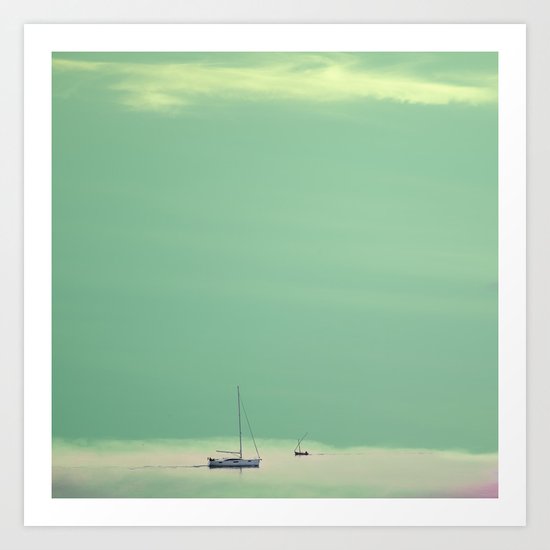 Smell the sea and feel the sky Art Print