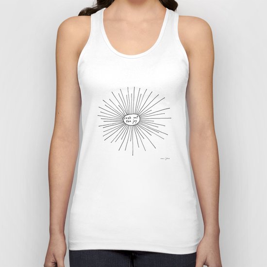 seek out the joy Unisex Tank Top