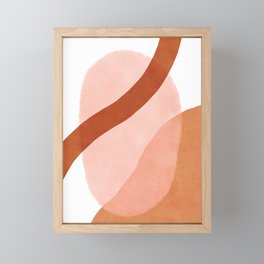Warm geometry Framed Mini Art Print