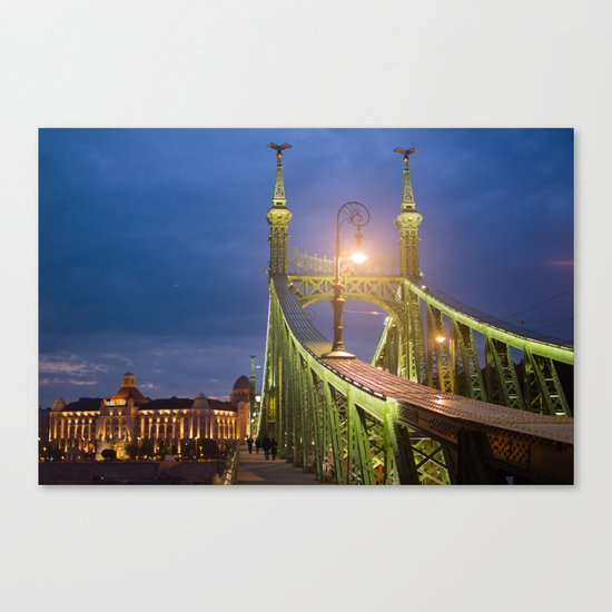 Budapest Bridge Canvas Print