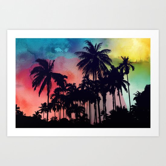 palm tree Art Print