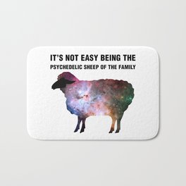 Psychedelic Sheep of the Family Bath Mat | Peyote, Psychedelia, Stoner, Ayahuasca, Trip, Lsd, Cannabis, Magicmushrooms, Trippy, Plantteachers 