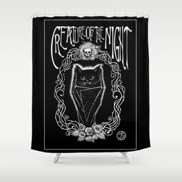 Creature Of The Night Shower Curtain