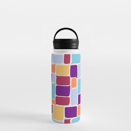 Colorful speech bubble pattern - retro Water Bottle