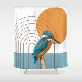 Colorful bird Shower Curtain