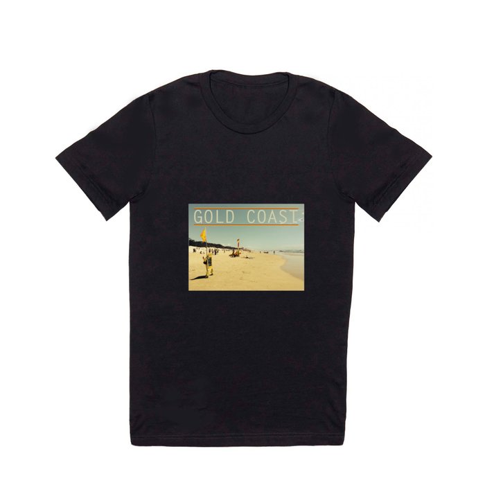 Gold Coast Main Beach retro  T Shirt